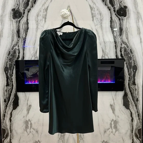 lpa green dress LPA Orelia Dress in Lime Green